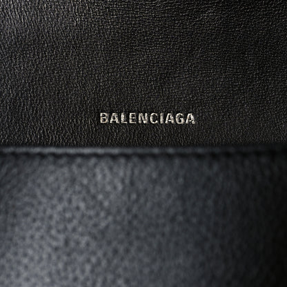 Balenciaga Grained Calfskin Small Hourglass Top Handle Bag Black 6 of 10