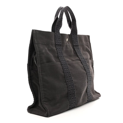 Hermes Canvas Herline Tote GM Grey 3 of 9