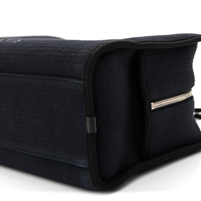Chanel Mixed Fibers Deauville Bowling Bag Black 10 of 10