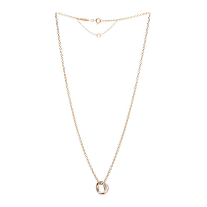 Cartier 18K Pink Yellow White Gold Baby Trinity Pendant Necklace 3 of 4