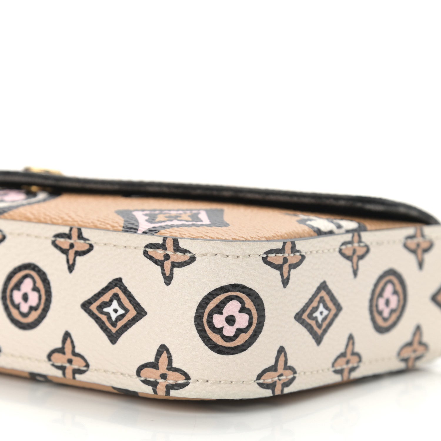 Louis Vuitton Monogram Wild At Heart Felicie Strap & Go Arizona Creme 9 of 9