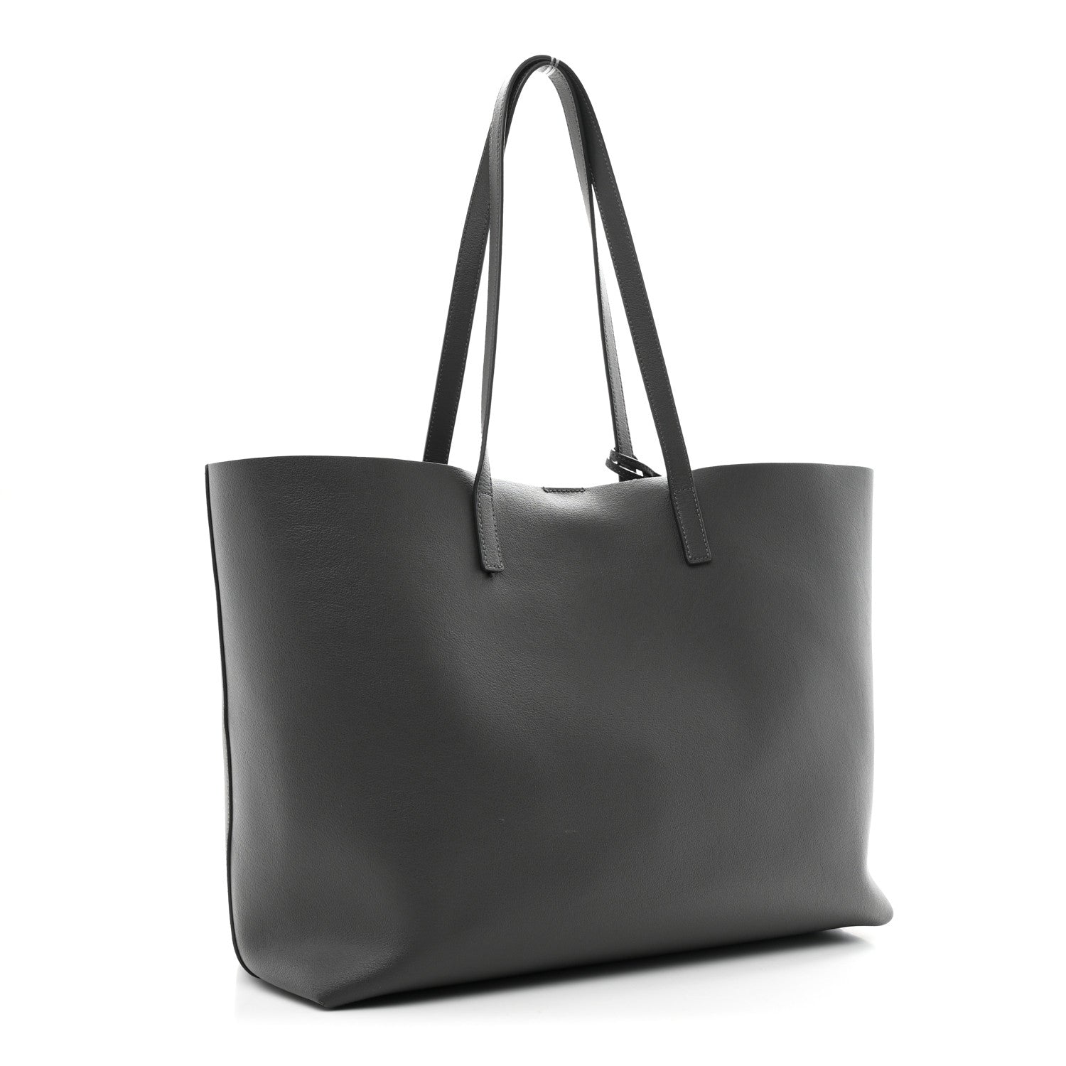 Saint Laurent Calfskin Large Shopping Tote Storm 4 of 11