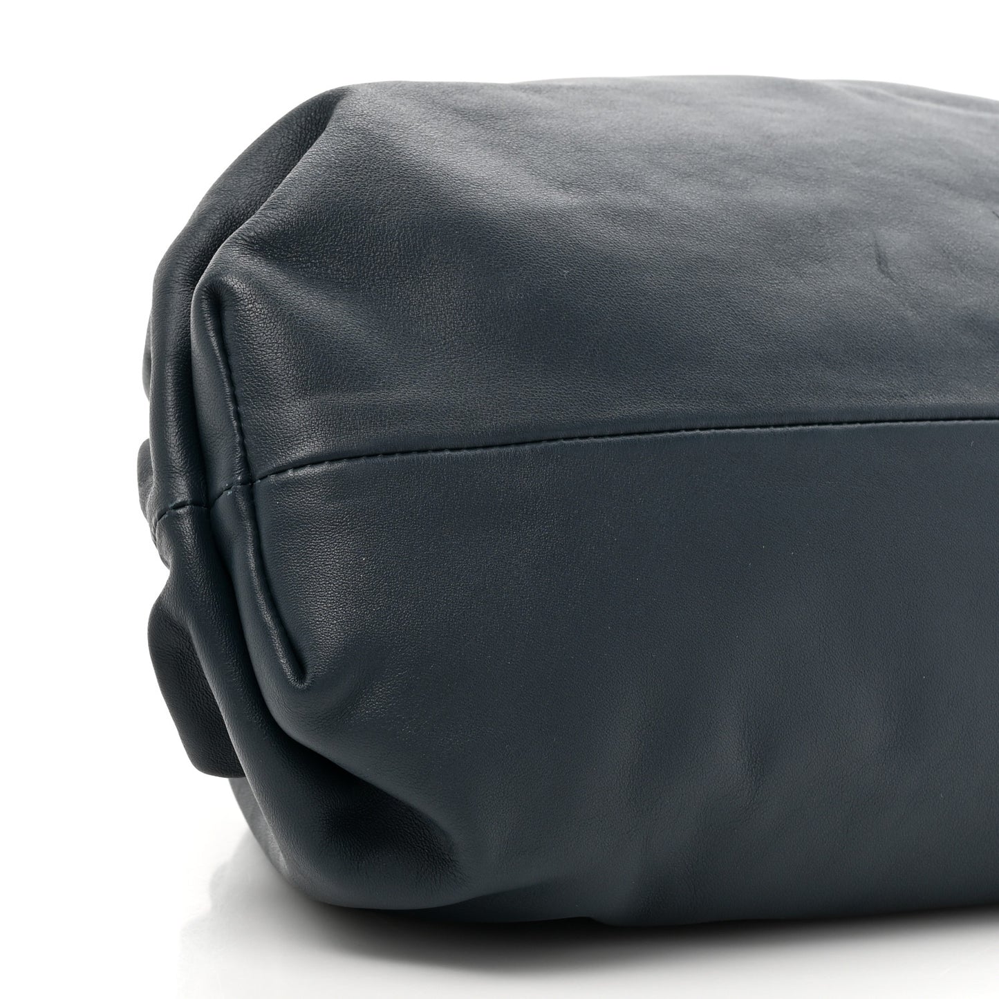 Smooth Butter Calf The Pouch Oversized Clutch Deep Blue