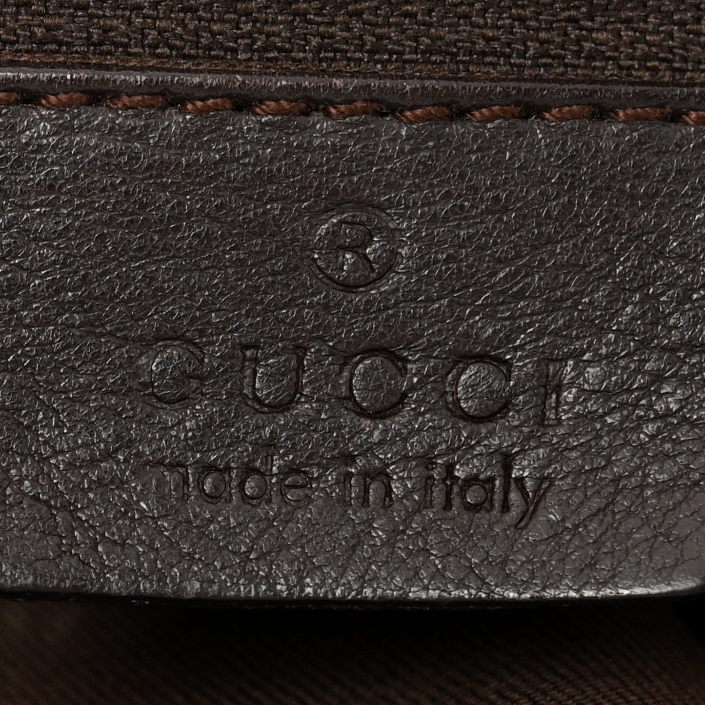 Monogram Small D Gold Ring Messenger Dark Brown