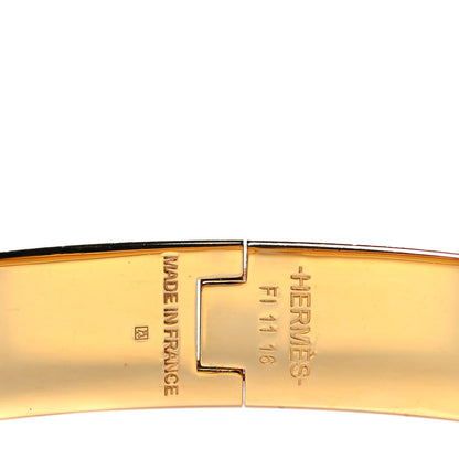 Hermes Enamel Narrow Clic Clac H Bracelet GM Black 4 of 5