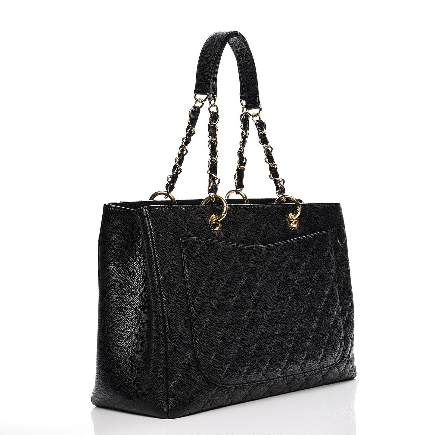 Caviar Quilted XL Grand Shopping Tote GST Black