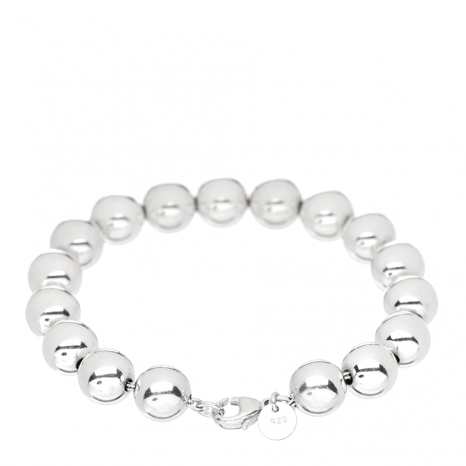 Tiffany Sterling Silver 10mm HardWear Ball Bracelet 3 of 4