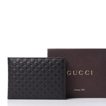 Gucci Microguccissima Bi-Fold Wallet Black 7 of 7