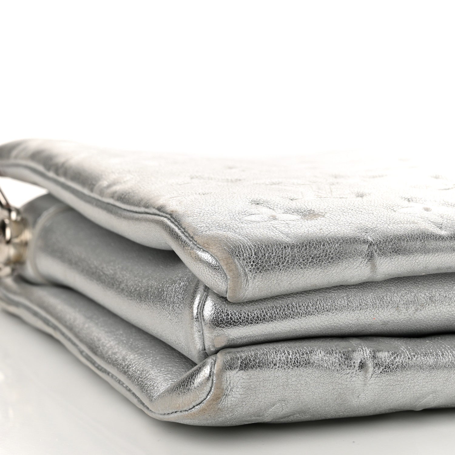 Louis Vuitton Metallic Lambskin Embossed Monogram Coussin PM Silver 10 of 17