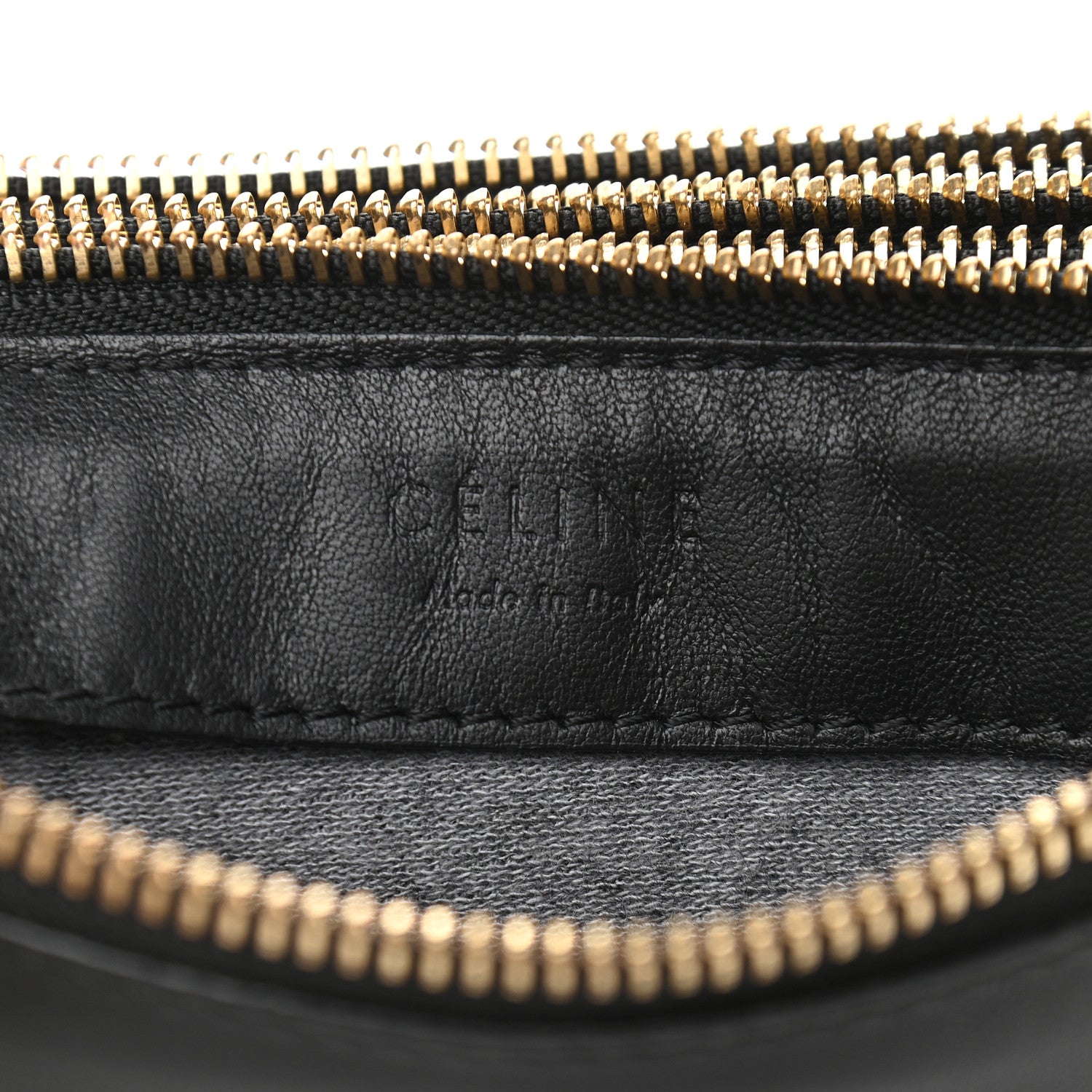 Celine Lambskin Small Trio Crossbody Bag Black 9 of 9