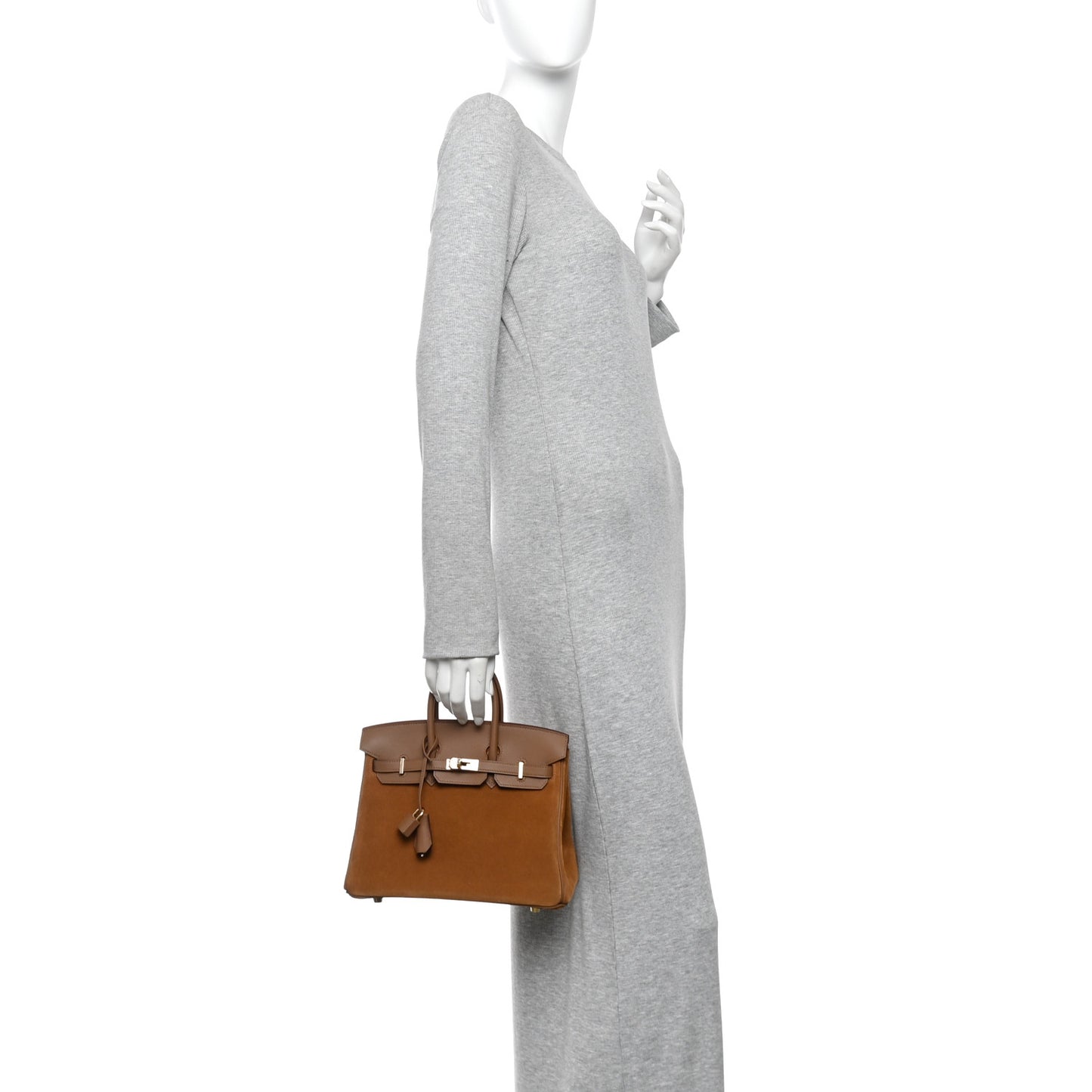 Veau Doblis Swift Grizzly Birkin 25 Alezan