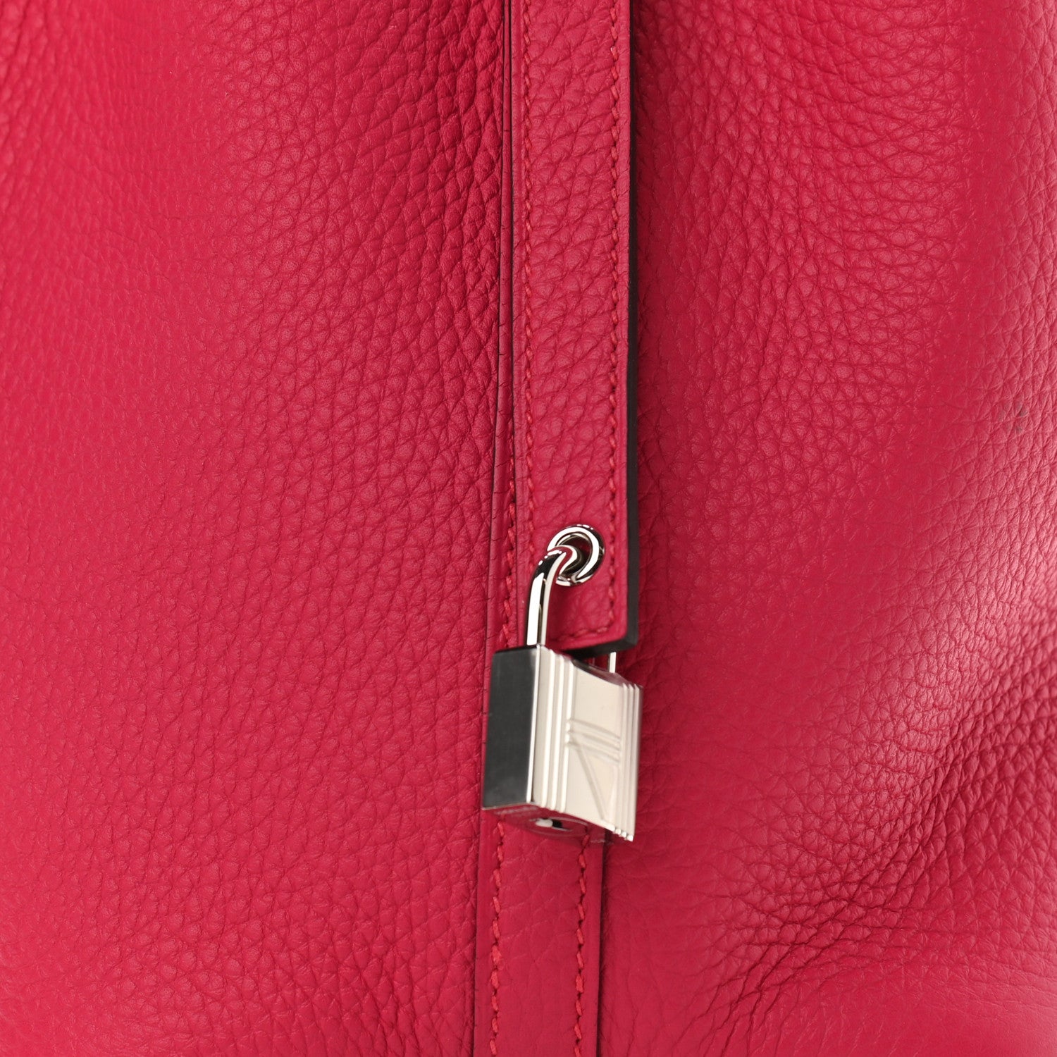 Hermes Taurillon Clemence Matte Alligator Picotin Lock Touch 18 PM Rose Mexico 8 of 12