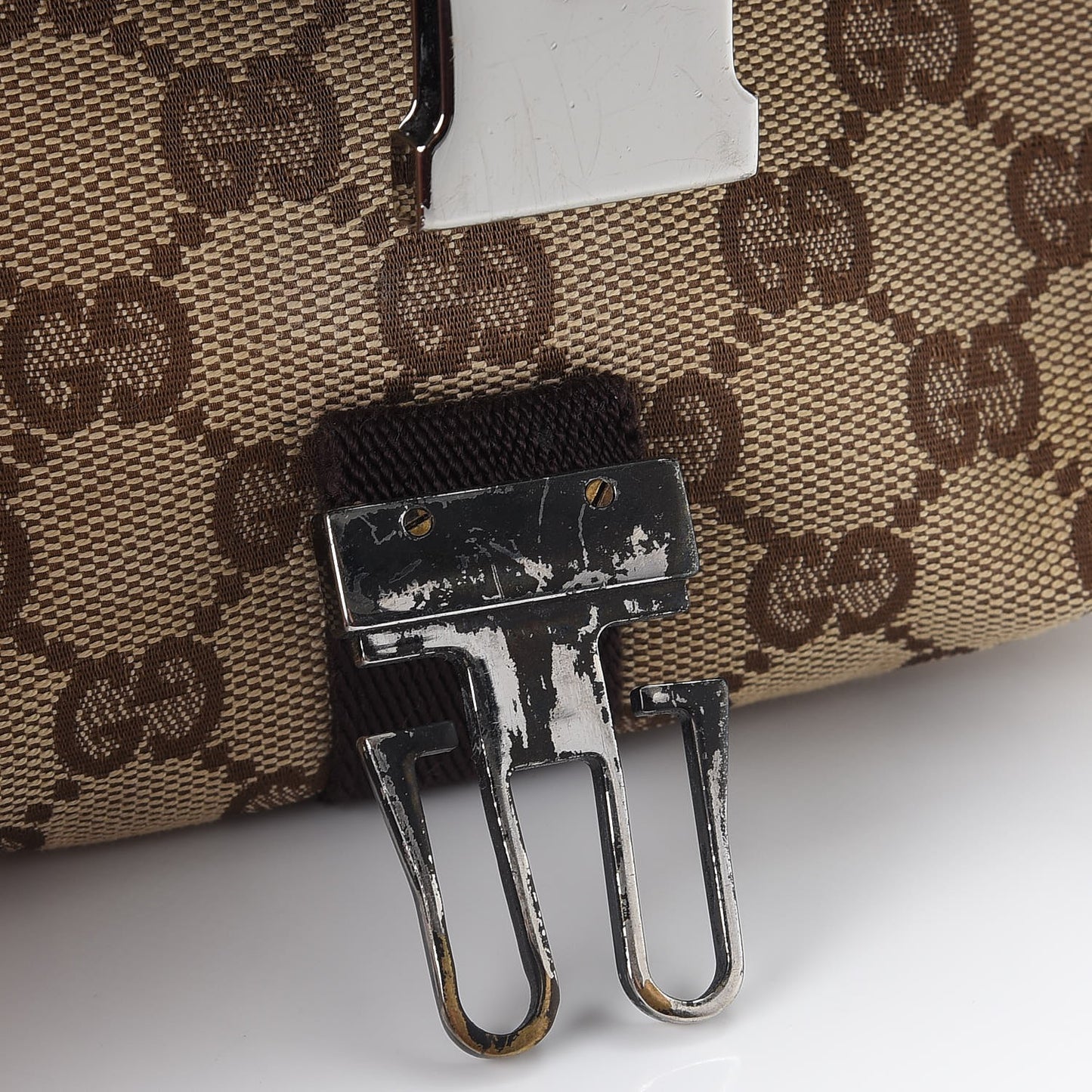 Monogram Waist Pouch Bag Dark Brown