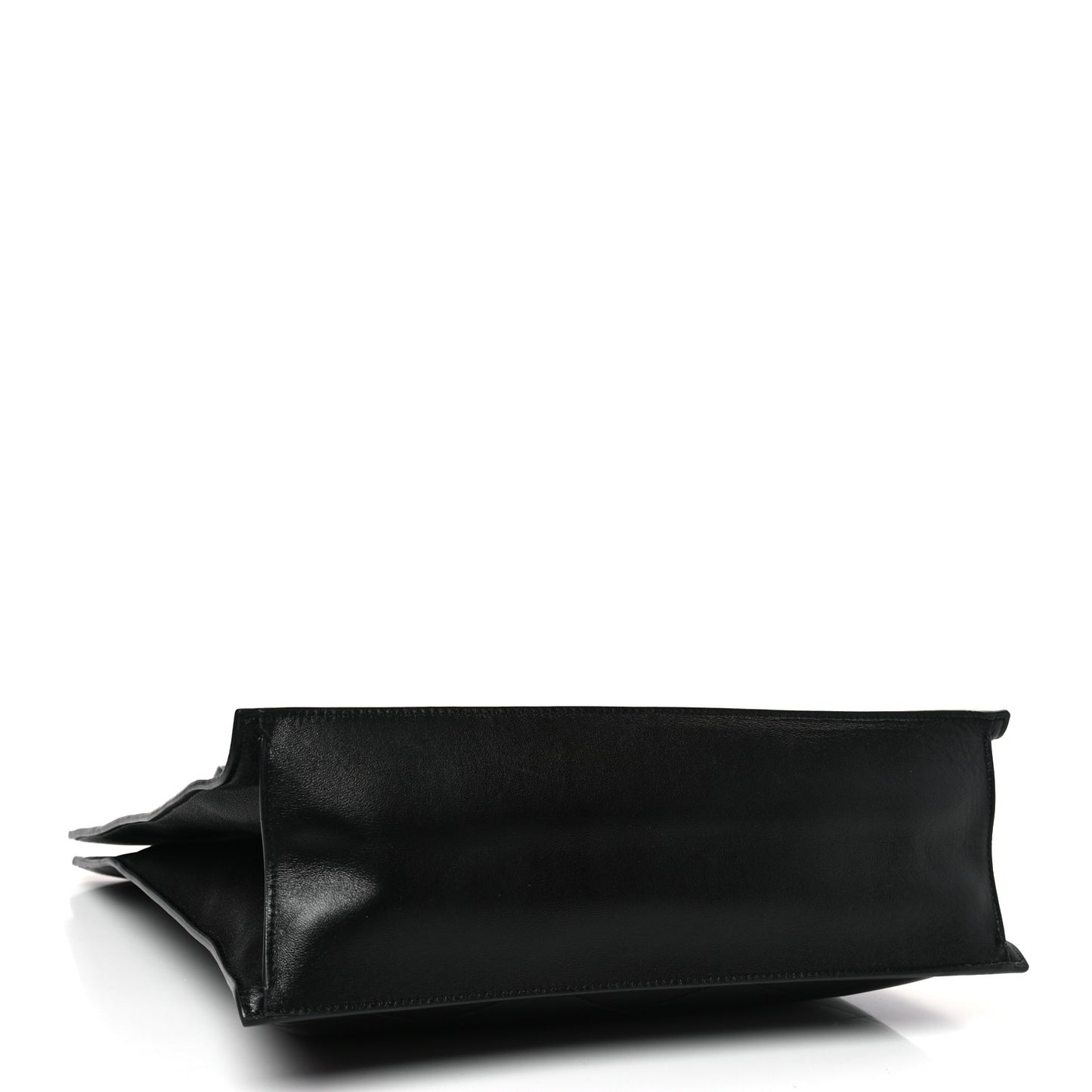 Lambskin Quilted Sade Puffer Tote Black