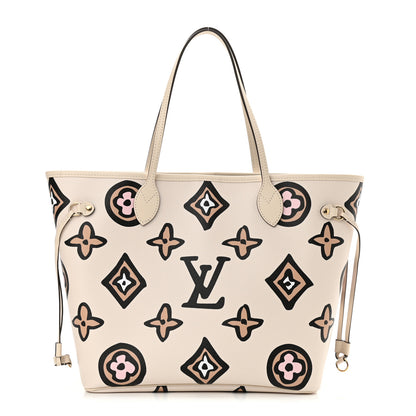 Louis Vuitton Monogram Giant Wild At Heart Neverfull MM Creme 3 of 10