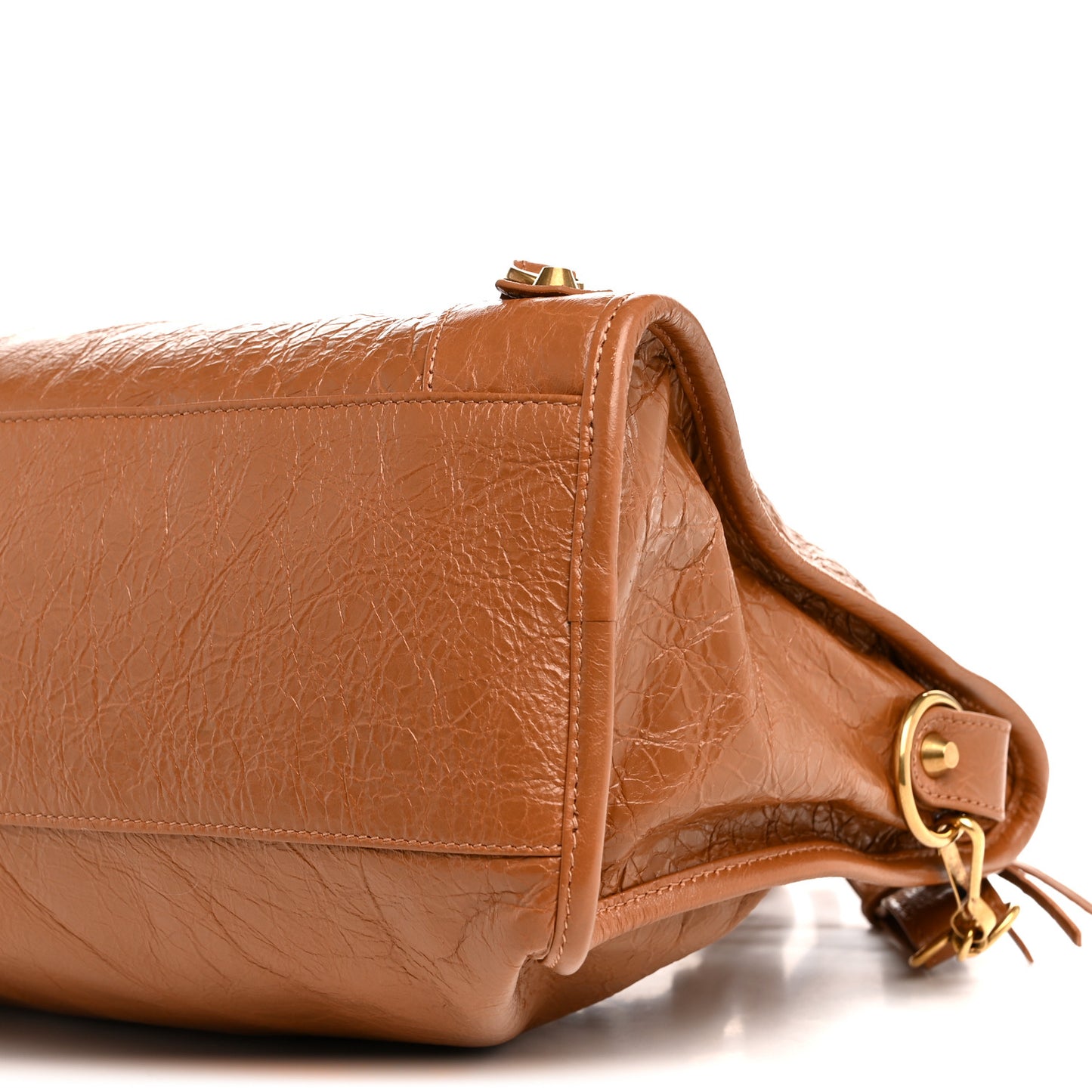 Agneau Arena Gold Hardware Medium Le City Camel