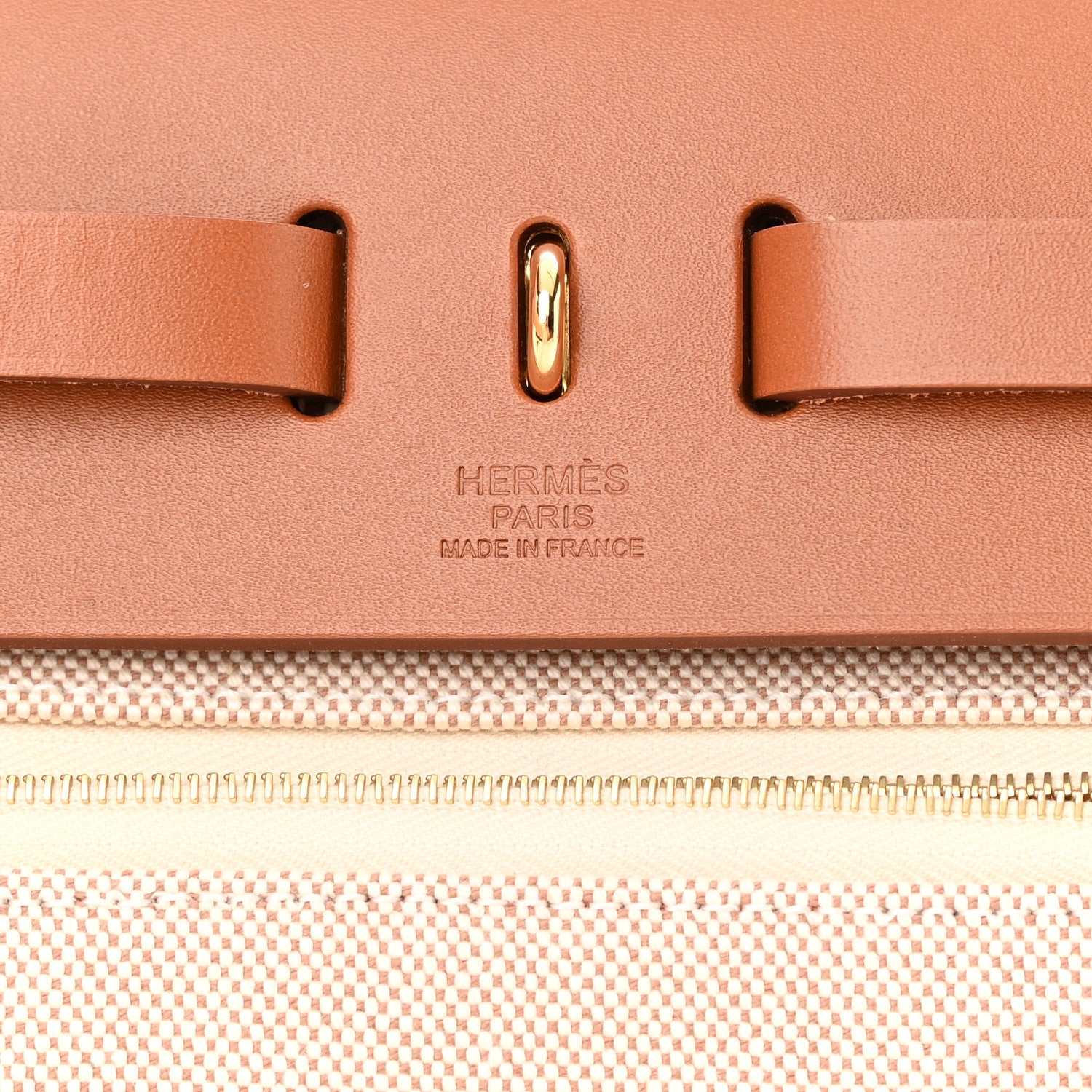 Hermes Vache Hunter Criss Viking Herbag Zip Retourne 31 PM Ecru Beige Naturel 7 of 14