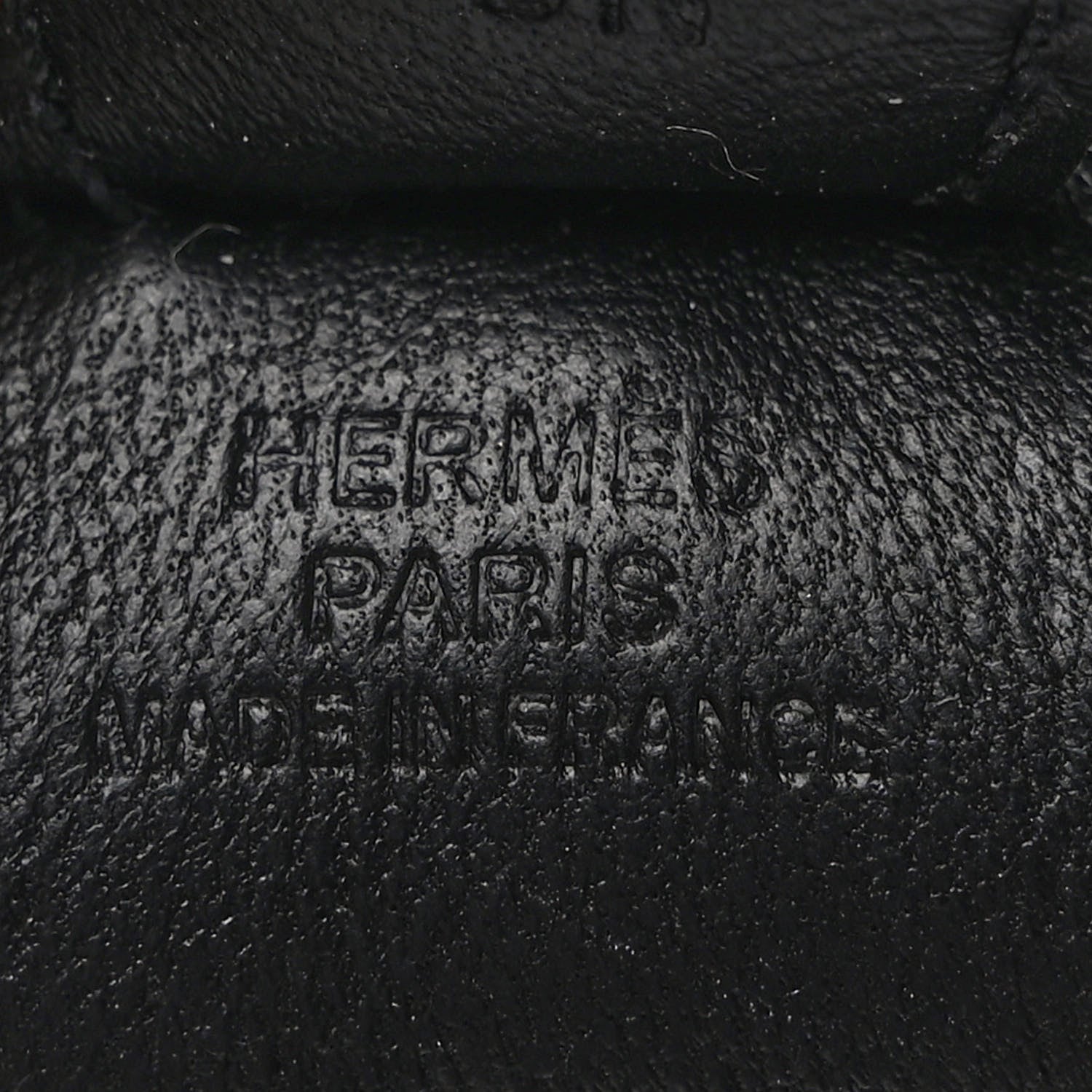 Hermes Milo Lambskin Grigri Rodeo Horse Bag Charm PM So Black 3 of 6