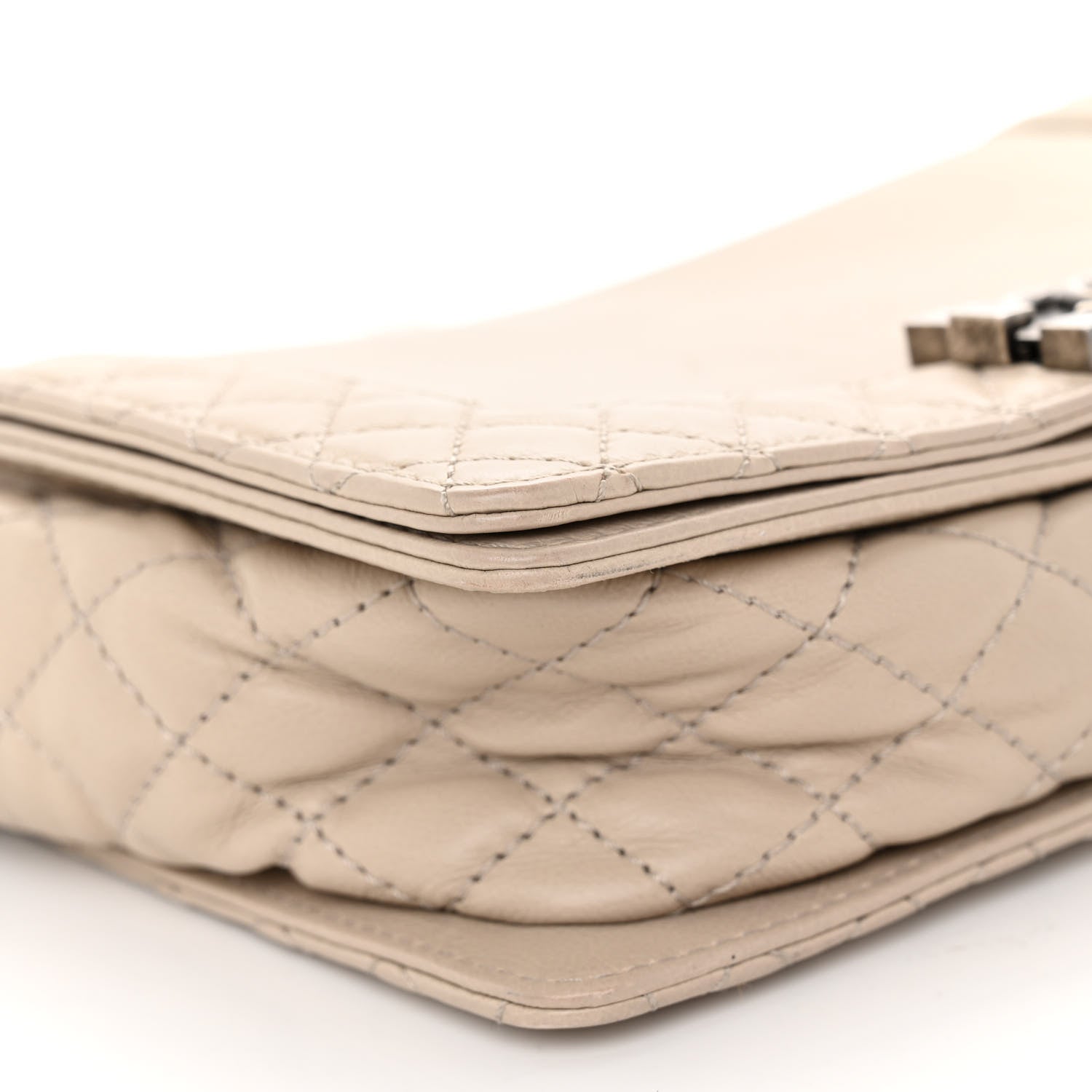 Chanel Calfskin Medium Boy Reverso Flap Beige 9 of 10