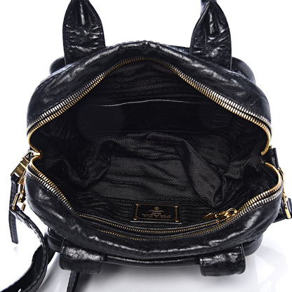 Prada Vitello Shine Bauletto Black 5 of 11