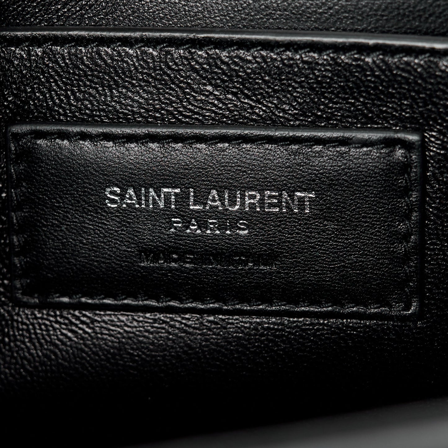 SAINT LAURENT Suede Star Medium Monogram Kate Satchel Black