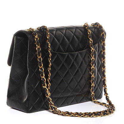 Chanel Lambskin Jumbo Flap Black 3 of 8