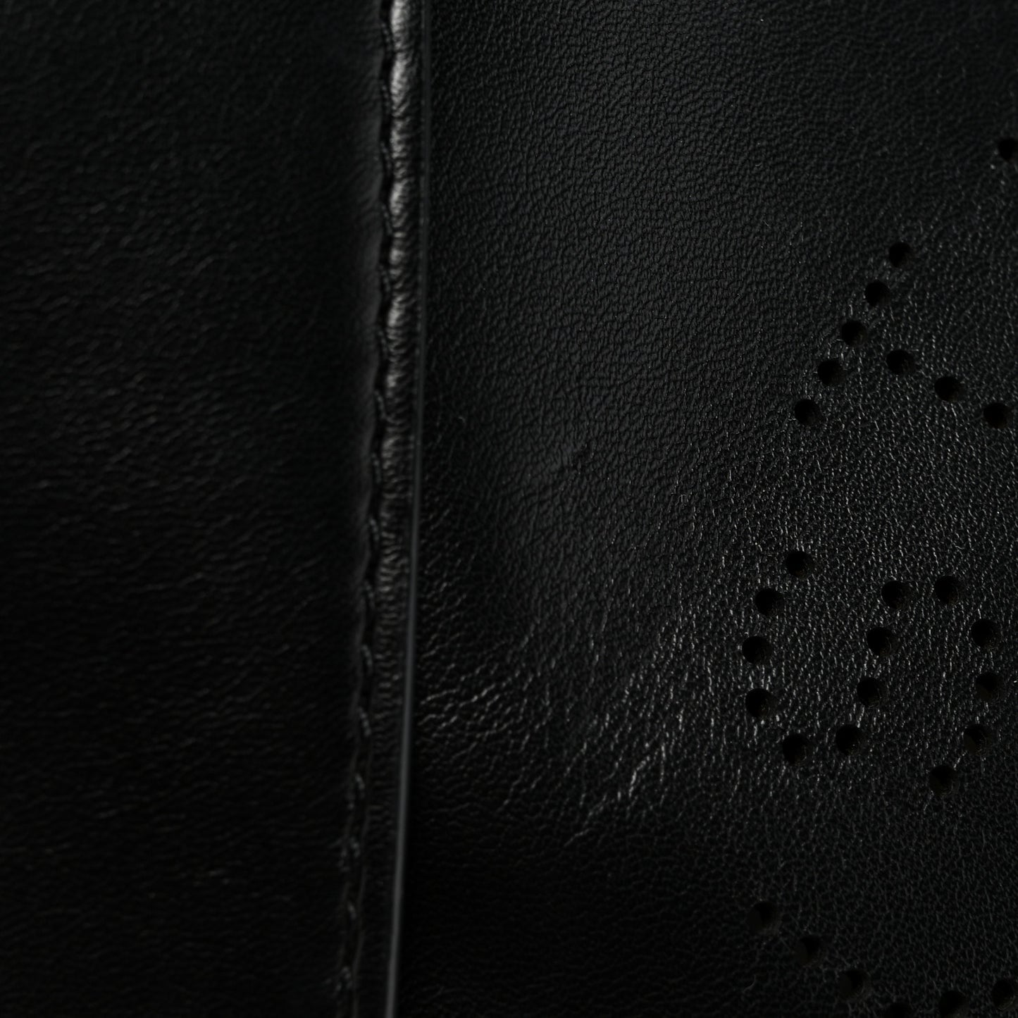 Eco Alter Nappa Perforated Logo Mini Crossbody Black