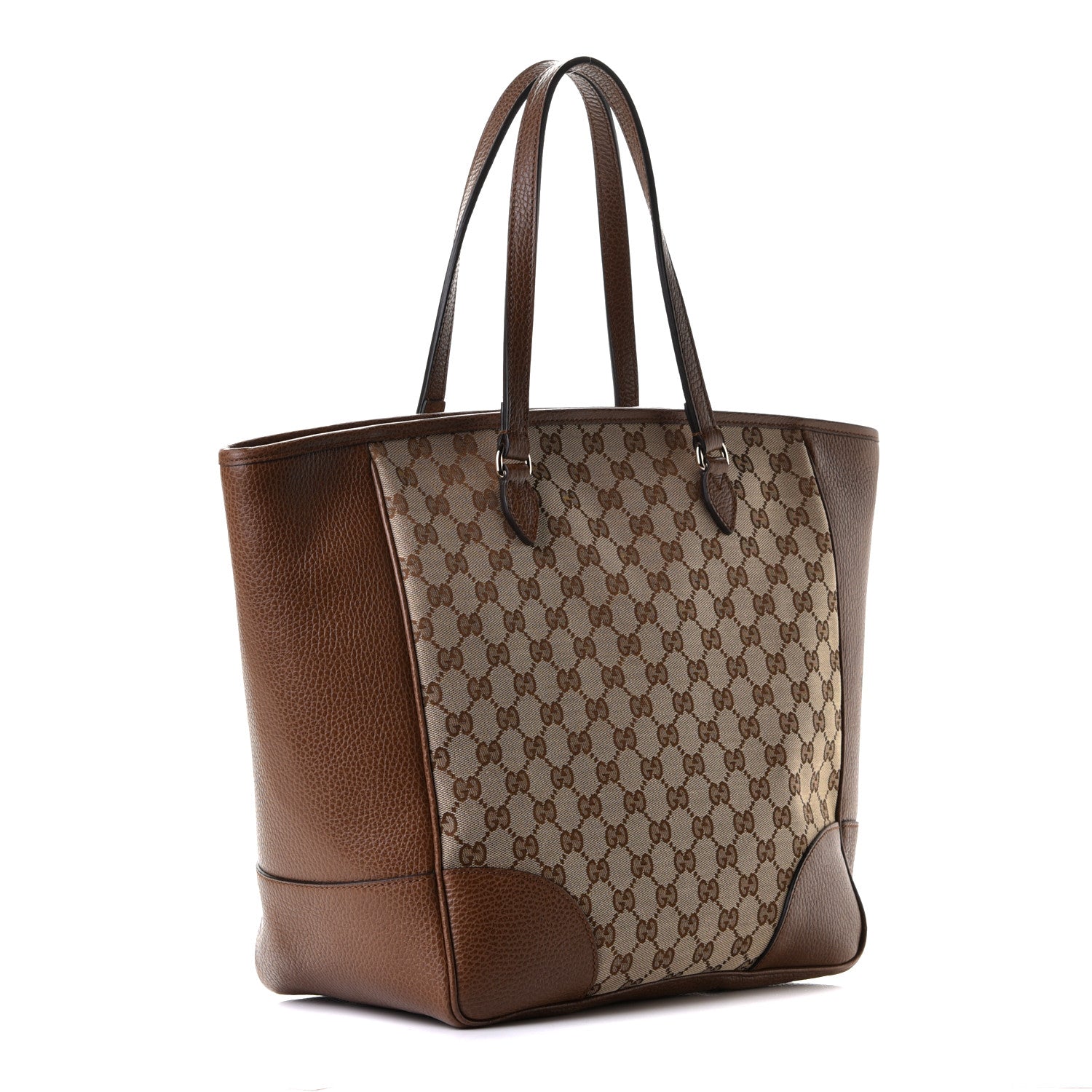 Gucci Monogram Medium Bree Zippered Tote Beige Tabacco 2 of 5