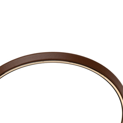 Jimmy Choo Smooth Shiny Calfskin Bon Bon Bucket Bag Dark Tan 11 of 11