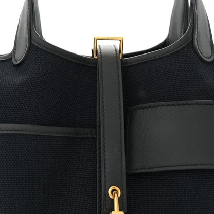 Hermes Toile Goeland Swift Cargo Picotin Lock 18 Caban Black 8 of 11