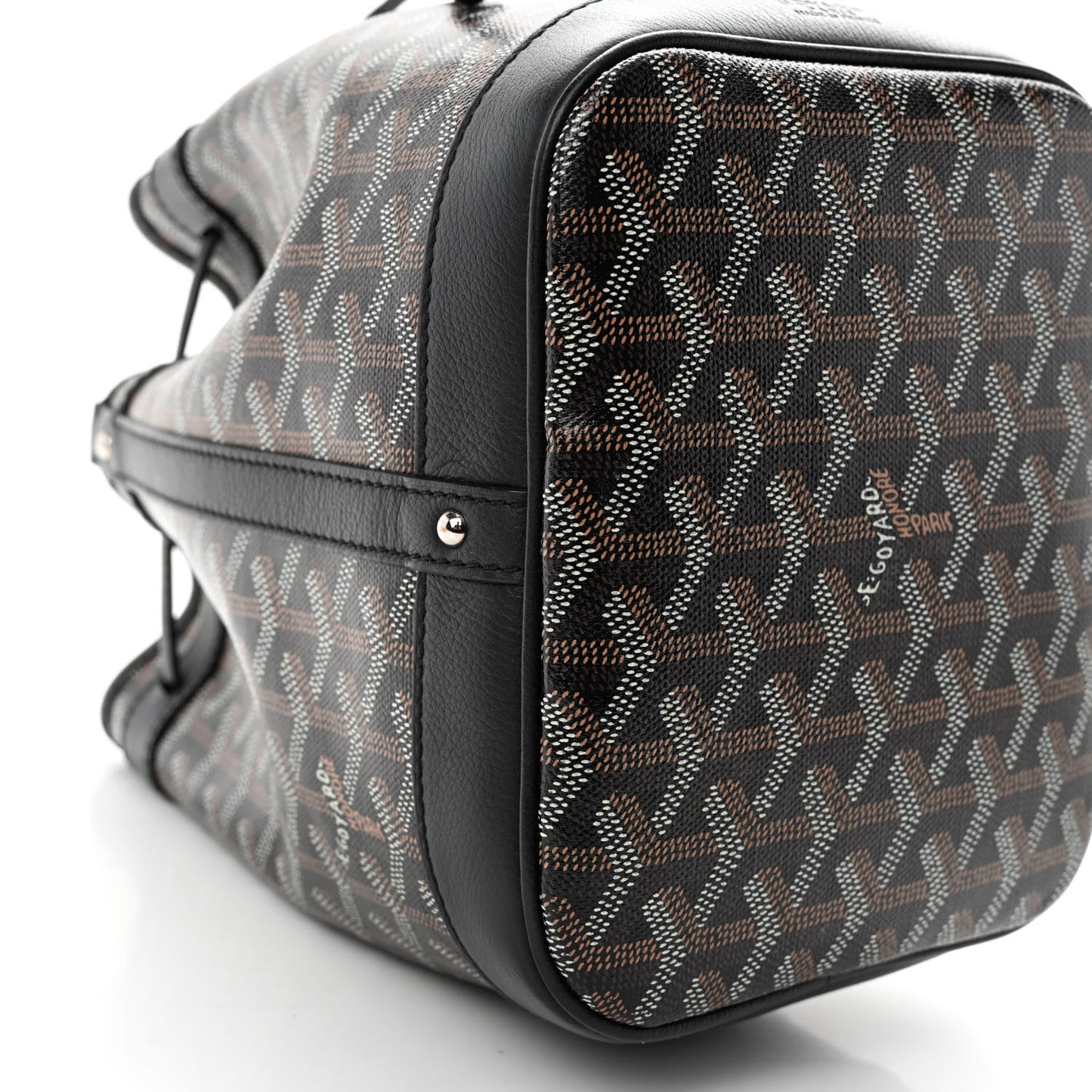 Goyardine Petit Flot Bucket Bag PM Black