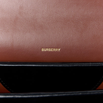 Burberry E-Canvas Monogram Stripe Small TB Bag Bridle Brown 6 of 9