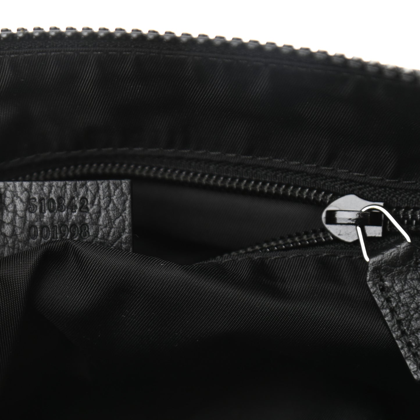 Nylon Monogram Dollar Calfskin Flat Messenger Bag Black