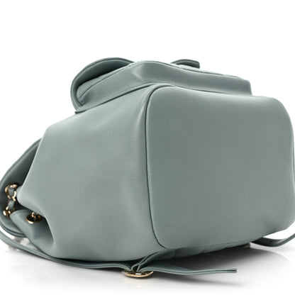 Chanel Lambskin Quilted Large Duma Drawstring Backpack Grey 7 of 8