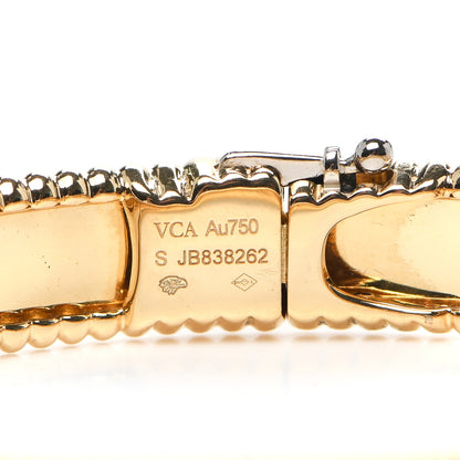 Van Cleef & Arpels 18K Yellow Gold Perlee Signature Bangle Bracelet S 4 of 5