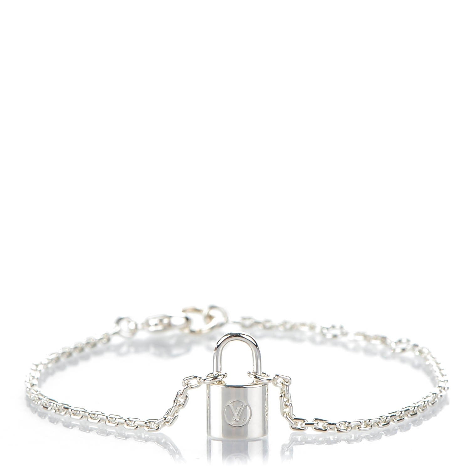 Louis Vuitton Sterling Silver Lockit Bracelet 1 of 5