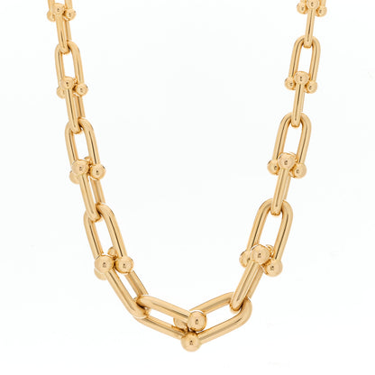 Tiffany 18K Rose Gold Hardwear Graduated Link Necklace 1 of 5