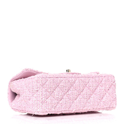 Chanel Tweed Quilted Mini Rectangular Flap Pink 4 of 12