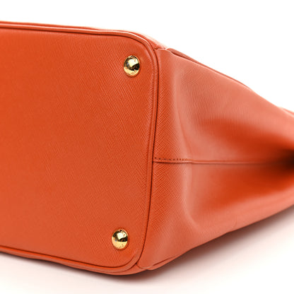 Prada Saffiano Lux Parabole Tote Papaya 10 of 11