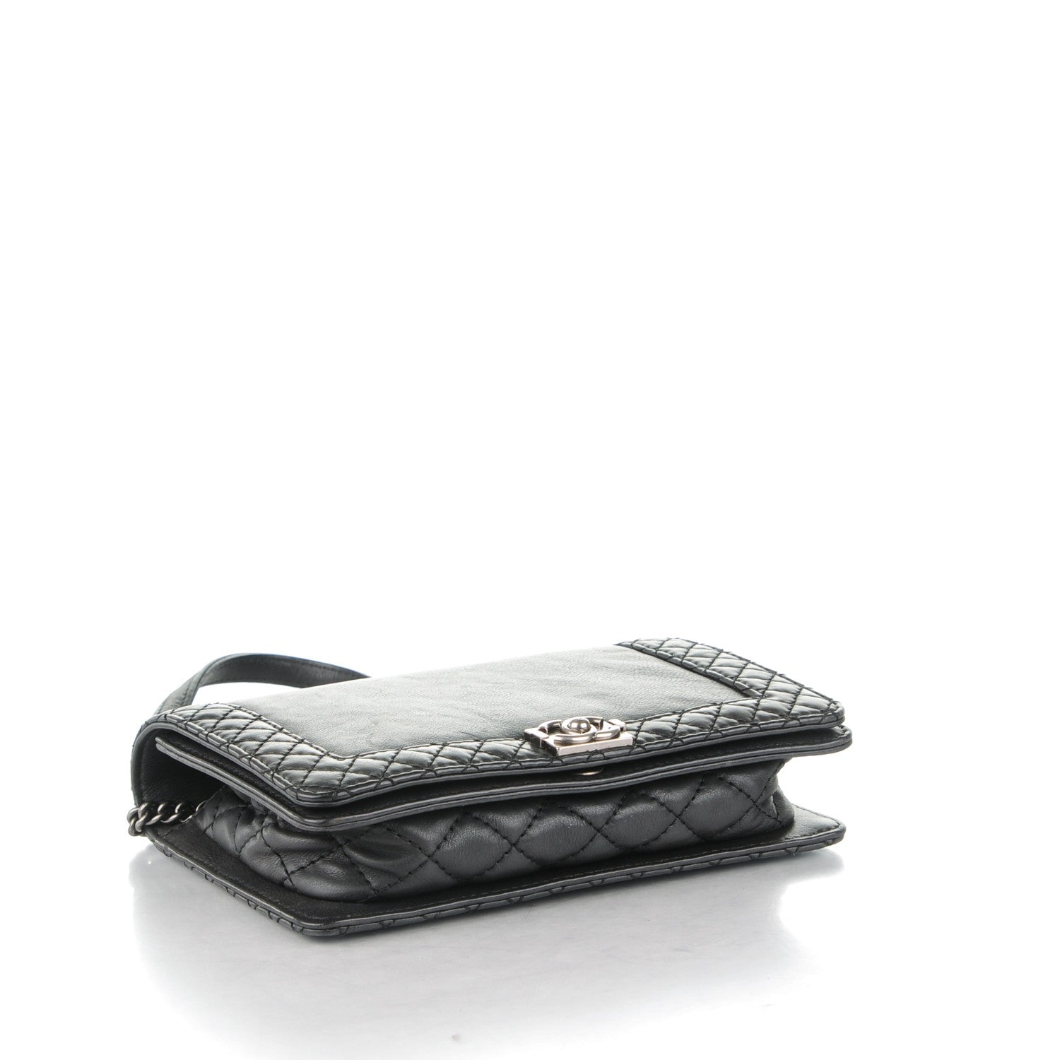 Chanel Calfskin Small Boy Reverso Flap Black 4 of 8