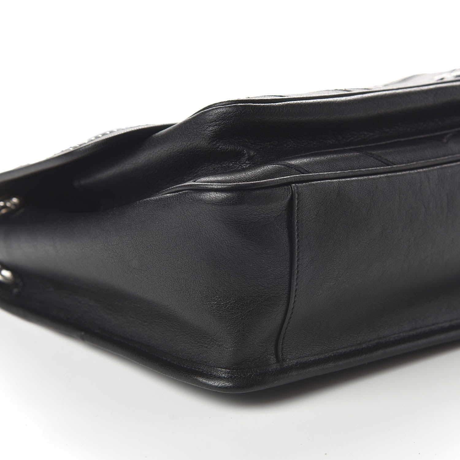 Saint Laurent Lambskin Matelasse Monogram Microstud Medium Niki Chain Satchel Black 6 of 9