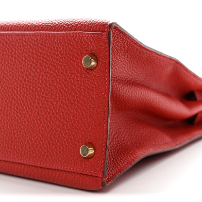Hermes Togo Kelly Mou 32 Rouge Vif 10 of 15