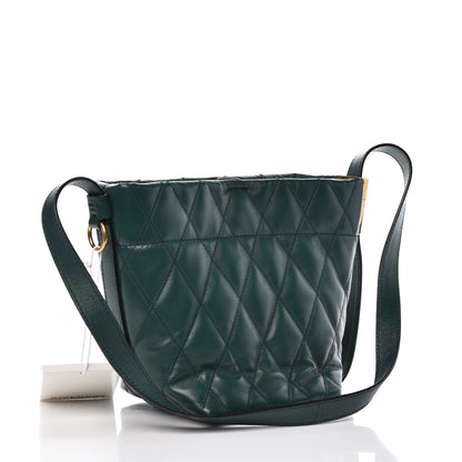 Givenchy Lambskin Quilted Mini GV Bucket Bag Green Forest 3 of 6