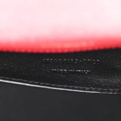 Saint Laurent Grain De Poudre Textured Mixed Matelasse Triquilt Medium Monogram Satchel Oxblood 7 of 13