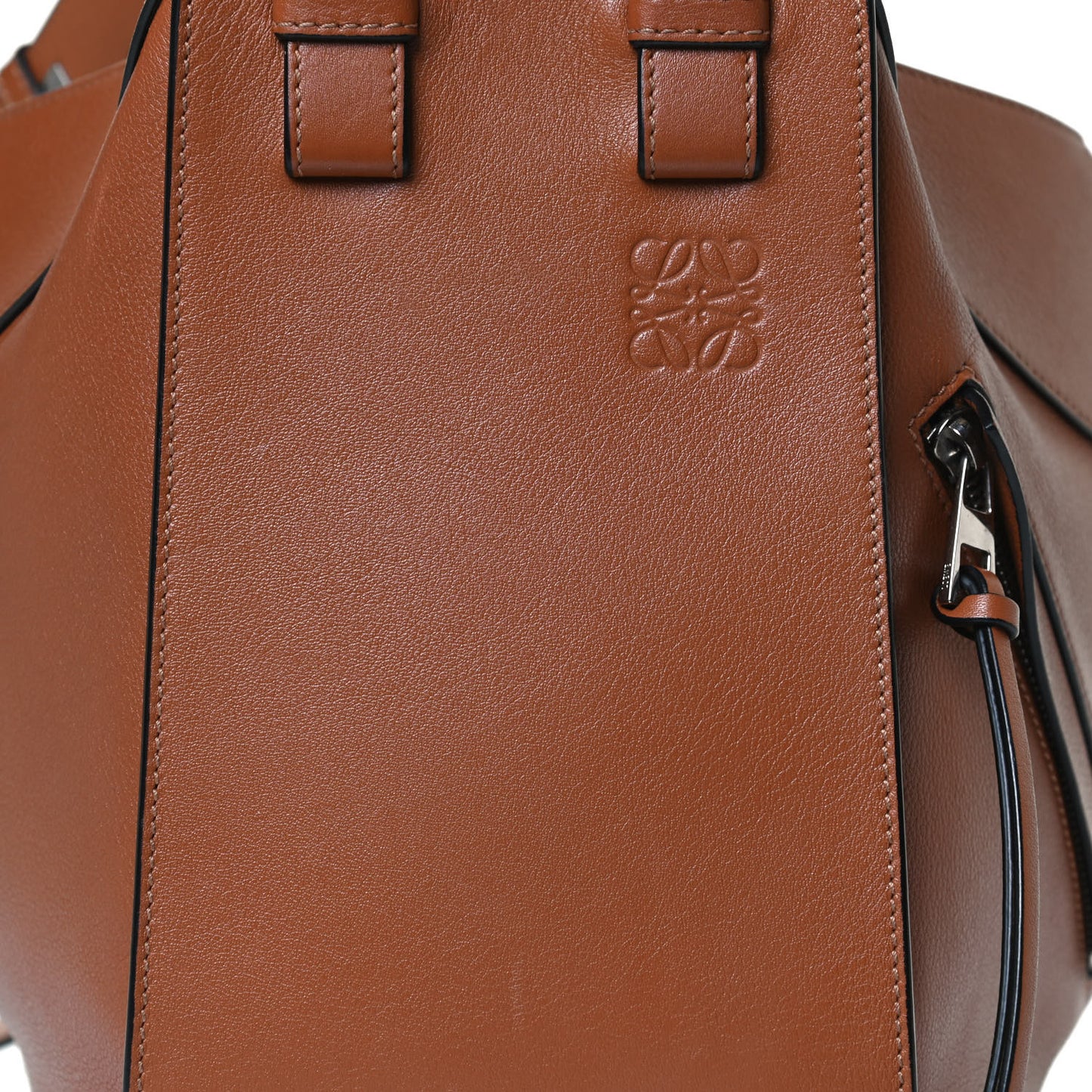 Calfskin Small Hammock Shoulder Bag Tan