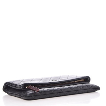 Chanel Lambskin Quilted CC Beauty Clutch Black 4 of 9
