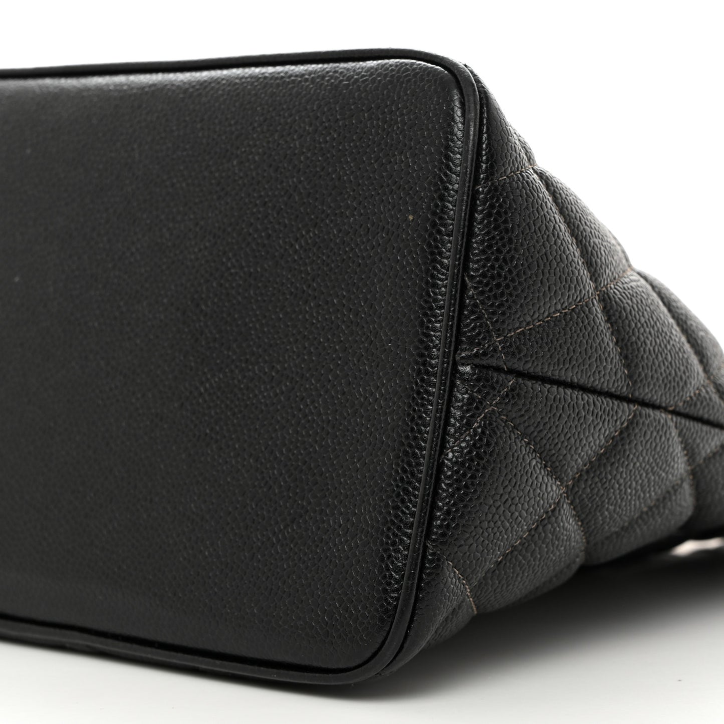 Caviar Quilted Medallion Tote Black