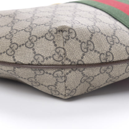Gucci GG Supreme Monogram Web Small Ophidia Half Moon Hobo Brown 9 of 10
