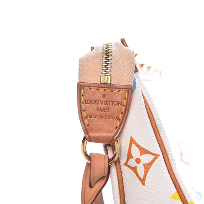 Louis Vuitton Monogram Multicolor Pochette Accessories White 7 of 10