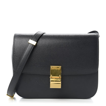 Celine Liege Calfskin Medium Classic Box Flap Bag Anthracite 1 of 12